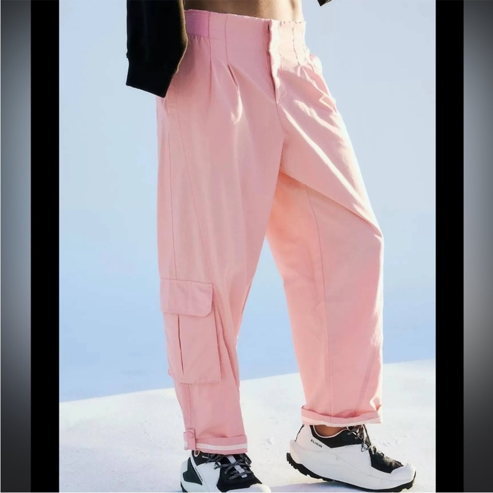 Free People‎ Movement Mesmerize Me Cargo Pants Pink Women Size Small